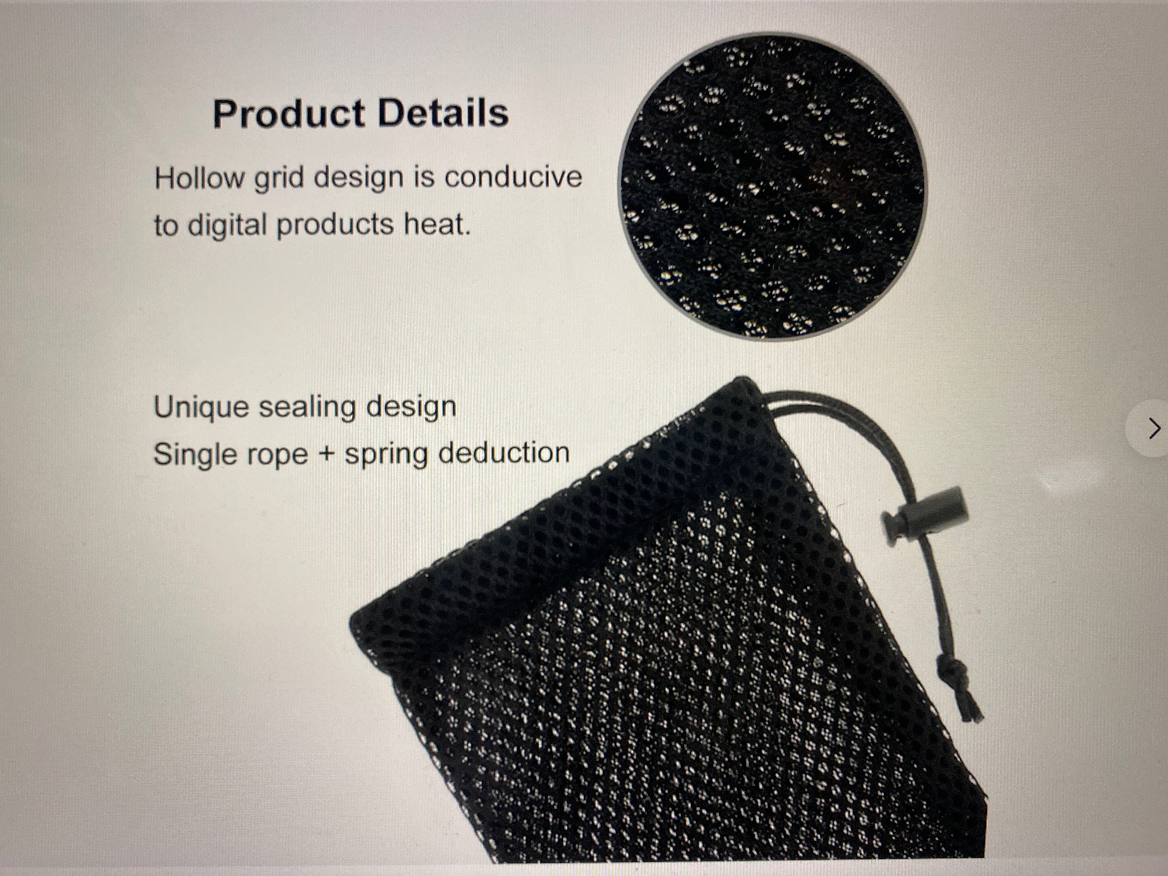 Haweel Pouch Carry Bag, Organizer For Smart phones / power bank /usb flash black